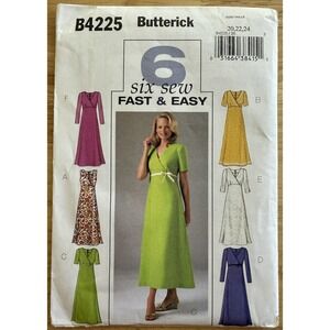 Butterick 'Six Sew Fast & Easy' Pattern B4225 Misses' Dress Size 20 22 24‎ UC FF